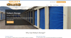 Desktop Screenshot of holleysstorage.com